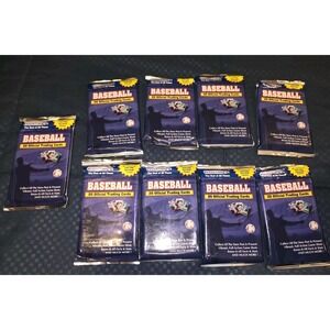 20 Baseball Trading Cards Pack Lot Of 9 PressTine Multiple Card  NEW UNOPENED